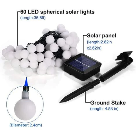 BEARSU Guirlande Lumineuse Exterieur Solaire, 50 LED 7M Étanche IP65 Avec 8 Modes Eclairage D'Ambiance Jolies Lights Décoration Romantique DIY Pour Jardin Terrasse Clôture Cour Maison Fête Noël (Multi) 5 BEARSU Guirlande Lumineuse Exterieur Solaire, 50 LED 7M Étanche IP65 Avec 8 Modes Eclairage D'Ambiance Jolies Lights Décoration Romantique DIY Pour Jardin Terrasse Clôture Cour Maison Fête Noël (Multi) – Image 3