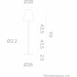 Lampadaire 120 MOOVERE Pied En Métal Anthracite Solaire+batterie Rechargeable Led Rgb Avec Télécommande Hauteur 120cm -Luminaire solaire Soldes 2022 25932370 4