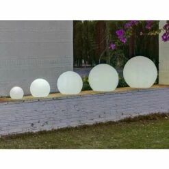 Boule Lumineuse Flottante 30 MOOVERE Solaire Led Rgb Avec Télécommande ø30x26.5cm