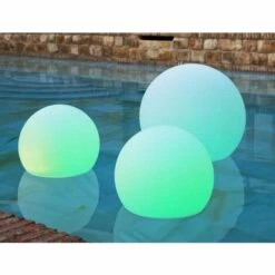 Boule Lumineuse Flottante 30 MOOVERE Solaire Led Rgb Avec Télécommande ø30x26.5cm -Luminaire solaire Soldes 2022 25932401 3