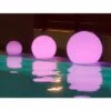 Boule Lumineuse 50 MOOVERE Solaire+batterie Rechargeable Led Rgb Avec Télécommande ø50x44cm -Luminaire solaire Soldes 2022 25932406 1