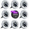 BETTERLIFE Lumière Solaire Extérieure 8 LED 8 Pcs Projecteur De Jardin Lumière Solaire étanche IP65 Décoration De Lumière De Pelouse Pour Jardin Terrasse Jardin Pelouse (blanc)
