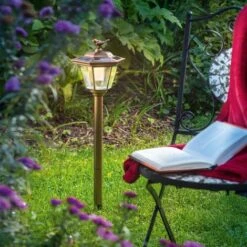 Lampadaire Solaire Tivoli Lanterne Lampe Solaire Lampe Lampe Solaire, Esotec 102062