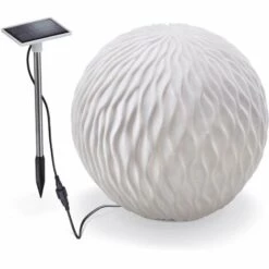 Boule Solaire 26 Cm Optique Grès Lumière Solaire Décoration De Jardin LED Esotec 102677 -Luminaire solaire Soldes 2022 26788672 2