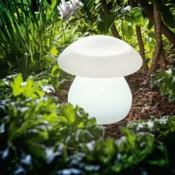 Champignon Lumineux Décoratif Solaire Avec LED 8 Couleurs De Lumière Jardin De Lumière Solaire Esotec 106103