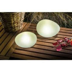 Lampe Solaire En Pierre Lot De 2 Lampe Solaire En Verre Lampe De Jardin LED Esotec 102084 -Luminaire solaire Soldes 2022 26789629 3