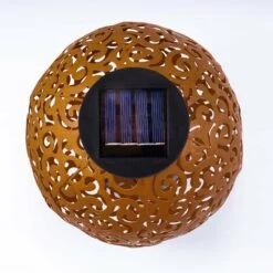 ESOTEC Boule Solaire En Métal Lot De 2 Samira 20 Et 30cm Décoration De Jardin Rouille Lampe Solaire LED 9 ESOTEC Boule Solaire En Métal Lot De 2 Samira 20 Et 30cm Décoration De Jardin Rouille Lampe Solaire LED -Luminaire solaire Soldes 2022 26790073 3