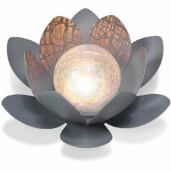 Lot De 2 Fleurs De Lotus Solaire Lampe Solaire De Jardin Blanc Chaud, Esotec 102087 -Luminaire solaire Soldes 2022 26790083 3