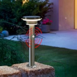 Capteur Solaire Path Light 600 Lm Lampadaire Jardin Lampe Solaire Esotec 102596