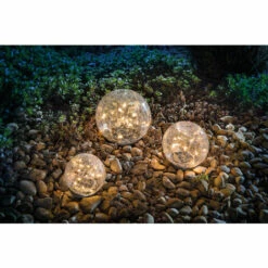 Ensemble De Boule De Verre Solaire Lumières De Jardin Lampe Solaire Blanc Chaud Lampe En Verre Esotec 102088 -Luminaire solaire Soldes 2022 26790199 3