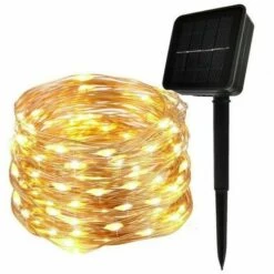 THSINDE Guirlande Lumineuse Solaire, 30M 300 LED Exterieur Étanche Lampe Solaire (Blanc Chaud)