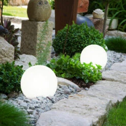 ETC-SHOP Ensemble De 8 LED Lampes Solaires Extérieures Boule Conception Terre Broche Prise Lumières Jardin Chemin éclairage -Luminaire solaire Soldes 2022 27101093 4