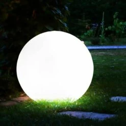 ETC-SHOP Lot De 3 Boules Lumineuses Solaires LED Lampes à Brancher Lampe De Jardin Lampe Solaire Diamètre 15 Et 20 Cm -Luminaire solaire Soldes 2022 27120535 3
