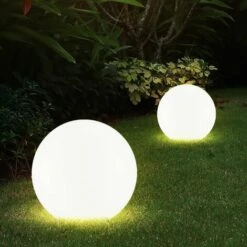 ETC-SHOP Lot De 2 Boules Solaires LED Piquets De Sol Lampes D'extérieur éclairage De Chemin De Jardin P44 -Luminaire solaire Soldes 2022 27120544 5