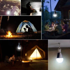 HAPPYSHOPPING Emballage Aleatoire Etanche IP65 De La Categorie 12W De L'ampoule De Secours Mobile Rechargeable Solaire -Luminaire solaire Soldes 2022 27503000 5