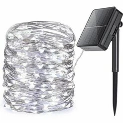 THSINDE LED Guirlande Solaire Extérieure, 22M Guirlande Lumineuse Solaire IP65 Etanche Lampe Décorative Solaire Pour Jardin D'été, Patio, Tente, Mariage