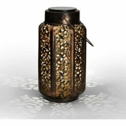 IDMARKET Lanterne Solaire à LED Motifs Orientaux à Poser Ou Suspendre