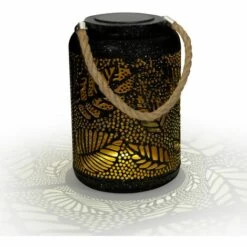 IDMARKET Lot De 2 Lanternes Solaires à LED Motifs Feuilles à Poser Ou Suspendre -Luminaire solaire Soldes 2022 27824728 4