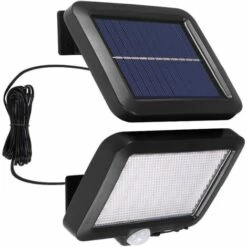 THSINDE Lumière Solaire Extérieure Avec Détecteur De Mouvement 56 LED, Lumière Solaire De Jardin étanche IP65 à 120 ° Avec Câble De 5 M [Classe énergétique A++]