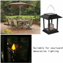 BARES Lanternes Solaires, 6 Pcs Suspendus Solaire Bougie Lanterne étanche LED Extérieur Jardin Lumière Vacillante Flamme Lampe 11 BARES Lanternes Solaires, 6 Pcs Suspendus Solaire Bougie Lanterne étanche LED Extérieur Jardin Lumière Vacillante Flamme Lampe -Luminaire solaire Soldes 2022 27954213 5