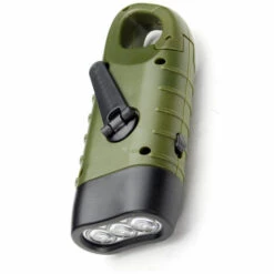 ABCRITAL Manivelle Lampe De Poche Rechargeable À Énergie Solaire Lampe De Poche À Led D'Urgence Clip Quick Snap Sac À Dos Lampe De Poche Torche Météo Prêt Pour Le Camping Escalade En Plein Air Randonnée