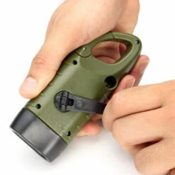 ABCRITAL Manivelle Lampe De Poche Rechargeable À Énergie Solaire Lampe De Poche À Led D'Urgence Clip Quick Snap Sac À Dos Lampe De Poche Torche Météo Prêt Pour Le Camping Escalade En Plein Air Randonnée -Luminaire solaire Soldes 2022 28066781 3