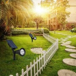 Kueatily LED Solaire Projecteur, Lampe Solaire Extérieur, Solaire Projecteur, Extérieur Sans Fil Etanche IP65 Lampe Jardin Avec 180° Réglable Spot Solaire Extérieur Pour Jardin, Cour, Chemin,Allé(4 Pack) -Luminaire solaire Soldes 2022 28109351 5