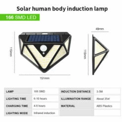BETTERLIFE Lumière Solaire Extérieure, Version Améliorée 2020 De La Lumière Solaire De Capteur De Mouvement Avec Fonction D'alarme, 3 Modes D'éclairage, Grand Angle 270 °, Lumière D'inondation Solaire étanche IP65, Pour Porche, Terrasse, Allée (1 Pièces) -Luminaire solaire Soldes 2022 28260694 2