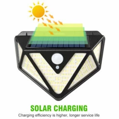 BETTERLIFE Lumière Solaire Extérieure, Version Améliorée 2020 De La Lumière Solaire De Capteur De Mouvement Avec Fonction D'alarme, 3 Modes D'éclairage, Grand Angle 270 °, Lumière D'inondation Solaire étanche IP65, Pour Porche, Terrasse, Allée (1 Pièces) -Luminaire solaire Soldes 2022 28260694 3