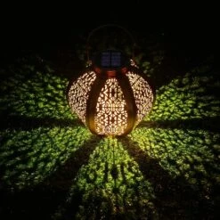 BRIDAY Lanterne Solaire Jardin Décoration Extérieur Étanche Luminaire Solaire Patio Décoratif Métal Lampe De Patio Pour Pelouse Patio Fête Décorations (A) -Luminaire solaire Soldes 2022 28492128 3