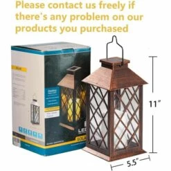 BRIDAY Lanterne Solaire à Suspendre D'extérieur LED Sans Flamme Pour Table, Extérieur, Fête, Etc. -Luminaire solaire Soldes 2022 28492250 4