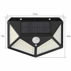 BETTERLIFE Applique Murale Solaire 100LED Avec Deux Lampes Solaires Extérieures Détecteurs De Mouvement D'éclairage Solaire Extérieur, Puissants Projecteurs Solaires Sans Fil, Lampes De Jardin Solaires Avec 3 Modes D'éclairage, Cour-2pcs -Luminaire solaire Soldes 2022 28904912 5