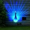 ETC-SHOP RVB LED Lumière Solaire Extérieure Décoration Projecteur Jardin Applique Murale Figure D'oiseau Terrasse Paon Statue -Luminaire solaire Soldes 2022 29583627 1