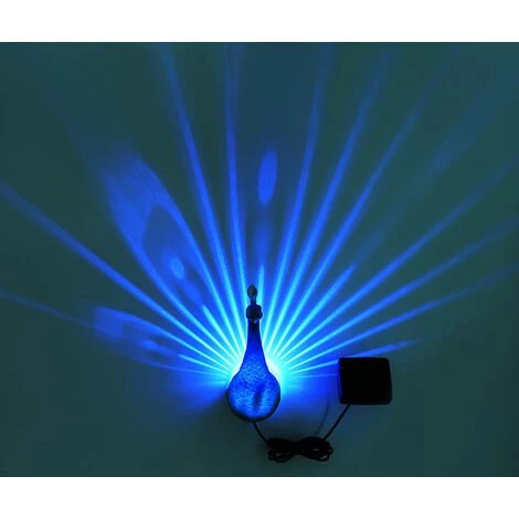 ETC-SHOP RVB LED Lumière Solaire Extérieure Décoration Projecteur Jardin Applique Murale Figure D'oiseau Terrasse Paon Statue 6 ETC-SHOP RVB LED Lumière Solaire Extérieure Décoration Projecteur Jardin Applique Murale Figure D'oiseau Terrasse Paon Statue – Image 4