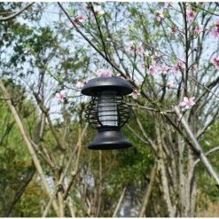 PERLE RARE Tueur De Moustiques Solaire Portable Lampe Anti-moustique Tueur D'insectes Lampe De Jardin De Pelouse étanche Extérieure -Luminaire solaire Soldes 2022 29868848 4