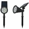 Perle Rare 2 Pièces De Projecteur Solaire Pour Pelouse 7LED Jardin Extérieur Jardin Jardin Lumière Plug-in Paysage RGB (lumière Chaude -Luminaire solaire Soldes 2022 29871451 1