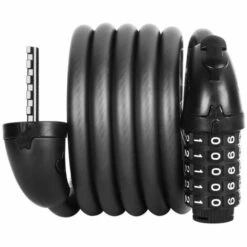 THSINDE Serrure à Chaîne De Verrouillage Pour Vélo Et Moto, 20 Mm De Diamètre, 5 Chiffres Enroulés Et Sécurisés, Câbles Longs Et Résistants Réinitialisables 1.2m