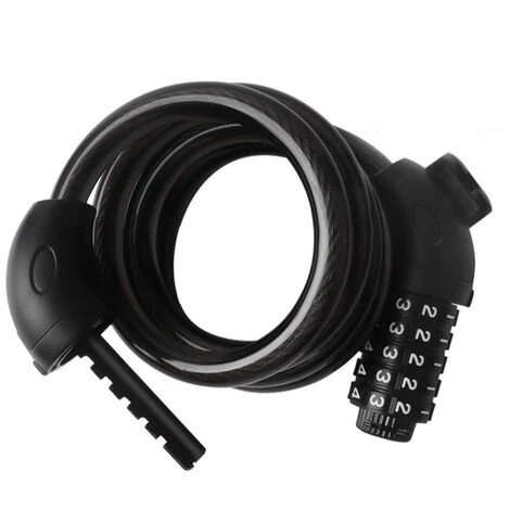 THSINDE Serrure à Chaîne De Verrouillage Pour Vélo Et Moto, 20 Mm De Diamètre, 5 Chiffres Enroulés Et Sécurisés, Câbles Longs Et Résistants Réinitialisables 1.2m 4 THSINDE Serrure à Chaîne De Verrouillage Pour Vélo Et Moto, 20 Mm De Diamètre, 5 Chiffres Enroulés Et Sécurisés, Câbles Longs Et Résistants Réinitialisables 1.2m – Image 2