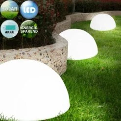 DEUBA Set De 3 Lampes LED Solaire Extérieur Jardin étanche Sans Fil Avec Capteur