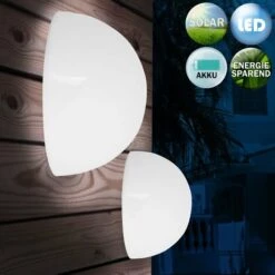 DEUBA Set De 3 Lampes LED Solaire Extérieur Jardin étanche Sans Fil Avec Capteur -Luminaire solaire Soldes 2022 30083689 4