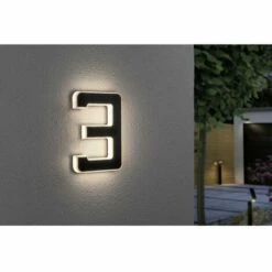Eclairage Solaire Pour Numéro De Maison Paulmann 79844 LED Intégrée N/A Puissance: 0.20 W Blanc Chaud N/A -Luminaire solaire Soldes 2022 30197719 3
