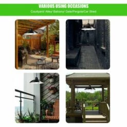 HAPPYSHOPPING Lustre Solaire LED Super Lumineux Retro Ampoule Lumiere 3 Luminosite Telecommande Lumiere Blanche IP65 -Luminaire solaire Soldes 2022 30212172 5