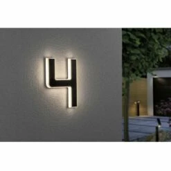 Eclairage Solaire Pour Numéro De Maison Paulmann 79845 LED Intégrée N/A Puissance: 0.20 W Blanc Chaud N/A -Luminaire solaire Soldes 2022 30491831 3