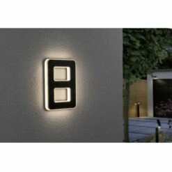 Eclairage Solaire Pour Numéro De Maison Paulmann 79849 LED Intégrée N/A Puissance: 0.20 W Blanc Chaud N/A -Luminaire solaire Soldes 2022 30491836 3