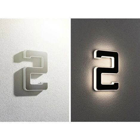 Eclairage Solaire Pour Numéro De Maison Paulmann 79843 LED Intégrée N/A Puissance: 0.20 W Blanc Chaud N/A 4 Eclairage Solaire Pour Numéro De Maison Paulmann 79843 LED Intégrée N/A Puissance: 0.20 W Blanc Chaud N/A – Image 2
