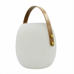 LUMISKY Baladeuse Solaire LED Blanc JIMMY Avec Port De Charge USB H34cm