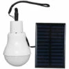 ASUPERMALL Ampoule De Secours Etanche Exterieure Solaire Portable 3W 12Leds Avec Panneau Solaire, Style De Laniere -Luminaire solaire Soldes 2022 30589866 1