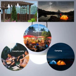 ASUPERMALL Ampoule De Secours Etanche Exterieure Solaire Portable 3W 12Leds Avec Panneau Solaire, Style De Laniere -Luminaire solaire Soldes 2022 30589866 4