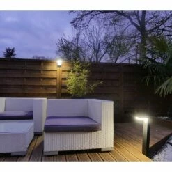 LUMIHOME Applique Led Extérieure Solaire Venus Noire Avec Détecteur - 3 Modes D'éclairage 75 à 600 Lumens - Garantie 5 Ans -Luminaire solaire Soldes 2022 30765248 4