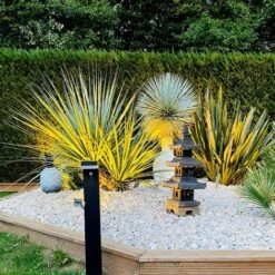 LUMIHOME Borne Led Solaire Venus Led 70 Cm - Noire - Avec Détecteur De Mouvement - 3 Modes D'éclairage 75 à 600 Lumens -Luminaire solaire Soldes 2022 30765261 4